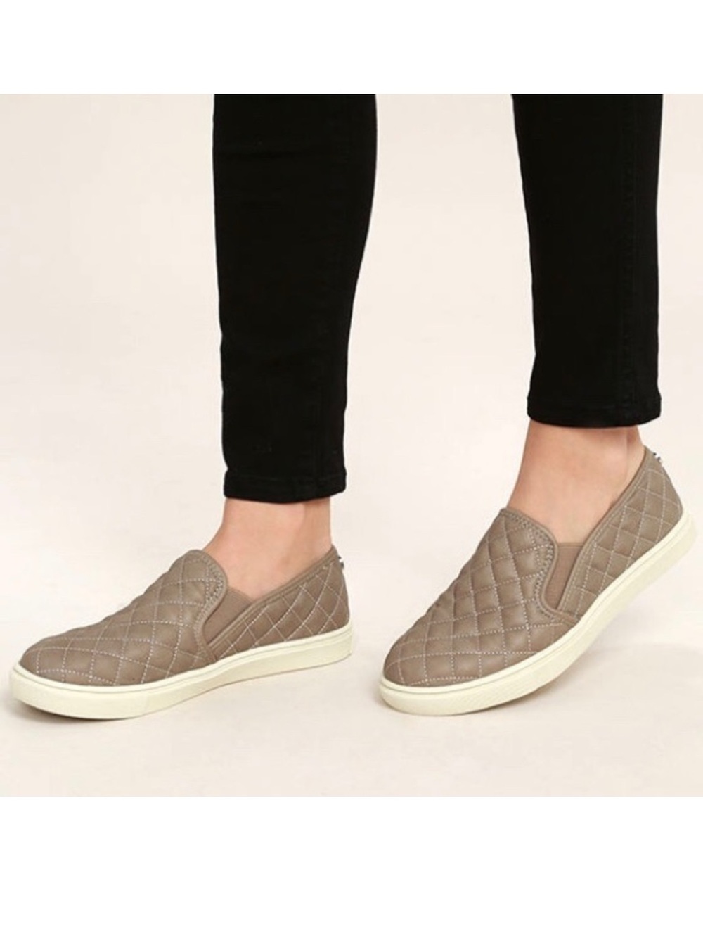 Stave Madden Ecentrcq Quilted Slip-on Sneakers in Grey | 10